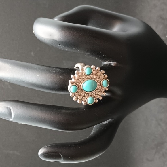 Lucky Brand Jewelry - Lucky Brand size 7 faux turquoise ring